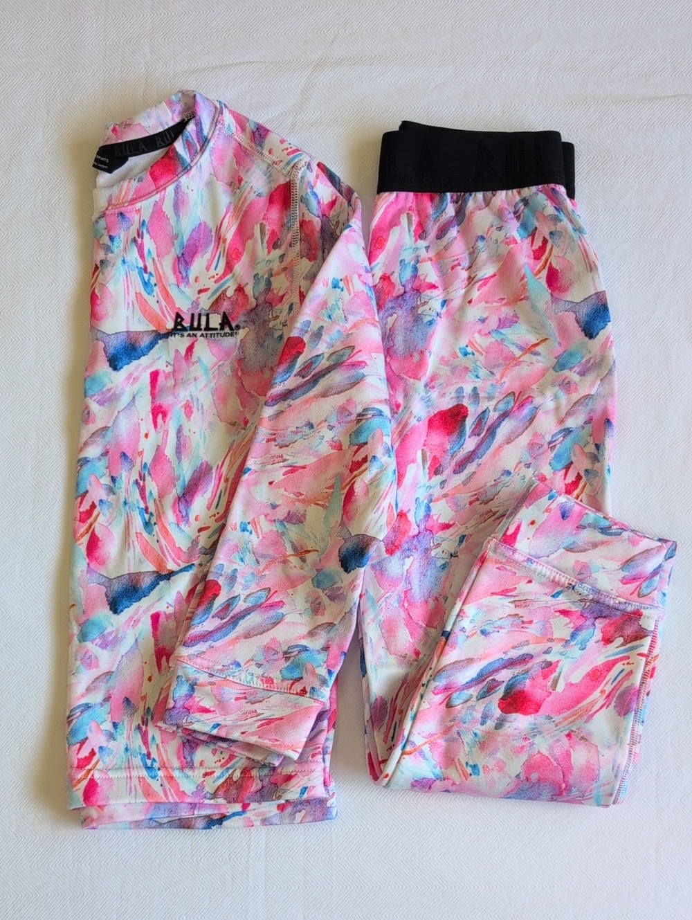 Bula Kids Size Small Matching Base Layer Set Thermal Underwear Top Pants